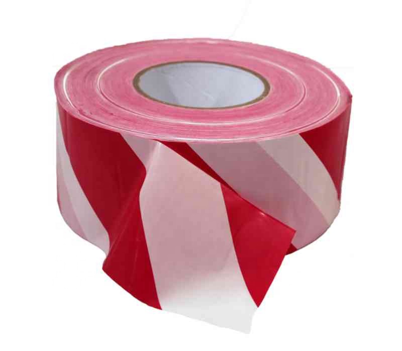 Supplier red and white warning tape