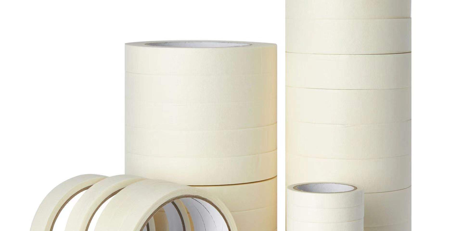 High tack white beige masking tape supplier rolls
