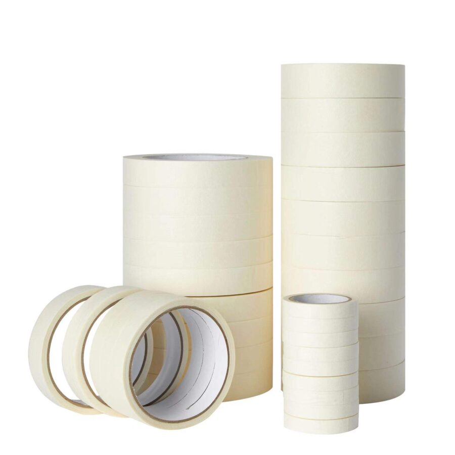High tack white beige masking tape supplier rolls