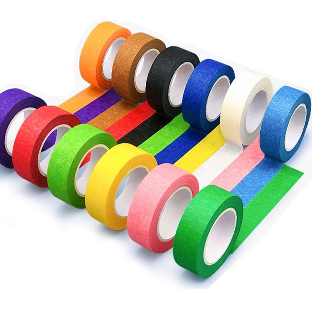 Colorful masking tape rolls manufacturer supply