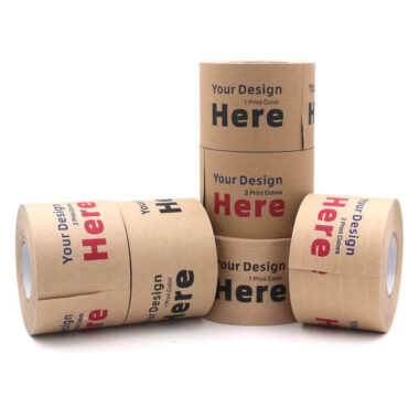 Wholesale custom logo kraft paper tape rolls