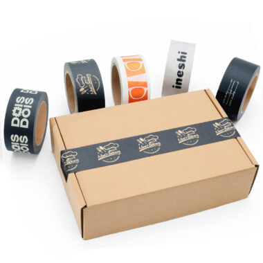 Wholesale custom logo kraft paper tape rolls