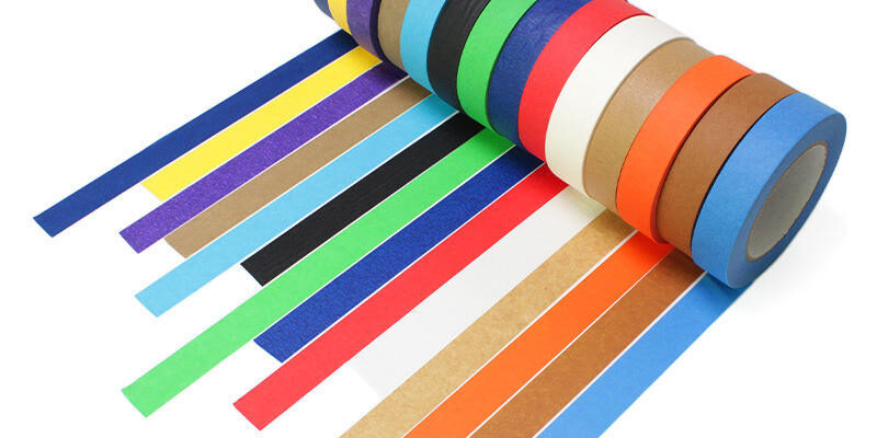 Colorful heat resistant masking tape factory rolls