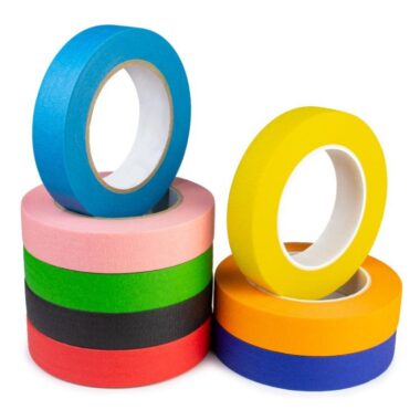 Colorful heat resistant masking tape factory rolls