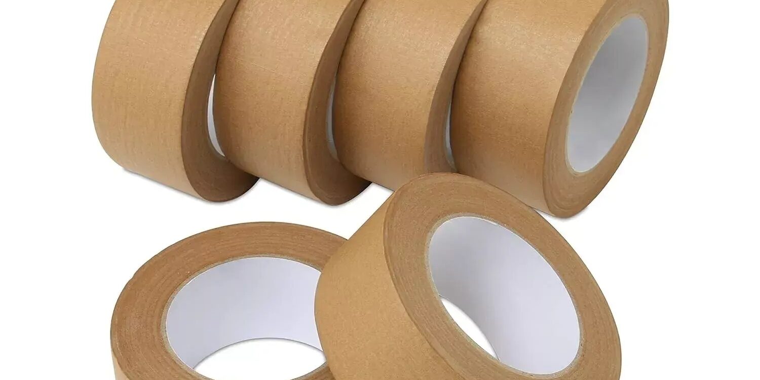 Bulk kraft paper tape rolls for carton sealing