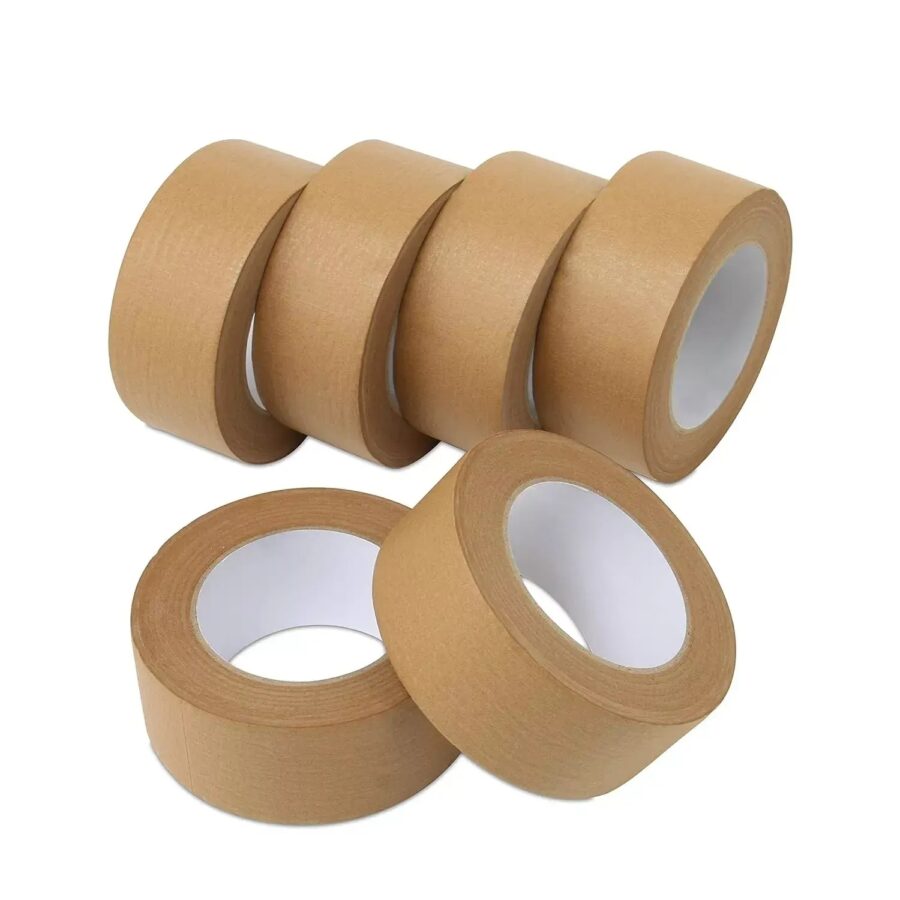 Bulk kraft paper tape rolls for carton sealing