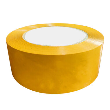Custom size light yellow bopp packing tape rolls