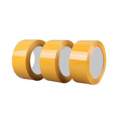 Custom size light yellow bopp packing tape rolls