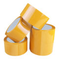 Custom size light yellow bopp packing tape rolls