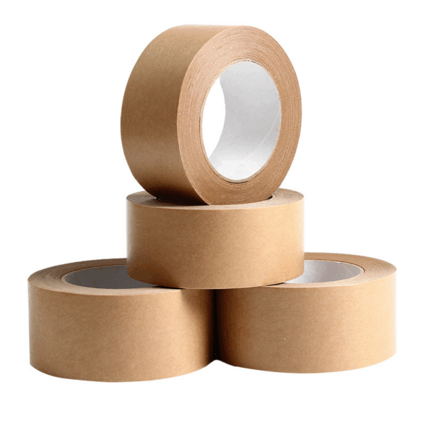 Reinforced waterproof kraft paper tape manufacturer (1) Waterproof reinforced kraft paper tape rolls