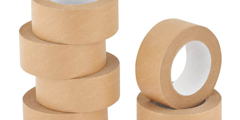 Waterproof reinforced kraft paper tape rolls