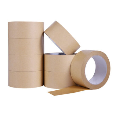Durable kraft paper tape rolls for carton sealing