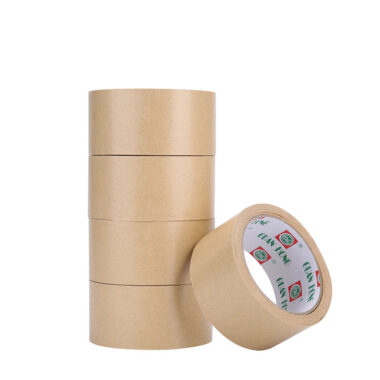 Durable kraft paper tape rolls for carton sealing