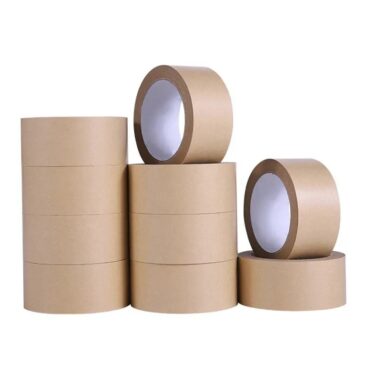 Durable kraft paper tape rolls for carton sealing