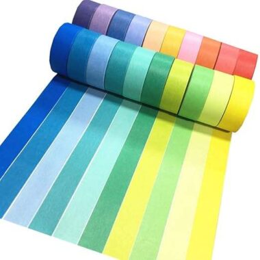 Universal colored masking tape for painting and packaging