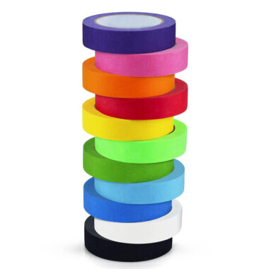 Universal colored masking tape for painting and packaging