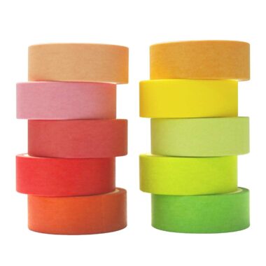 Universal colored masking tape for painting and packaging