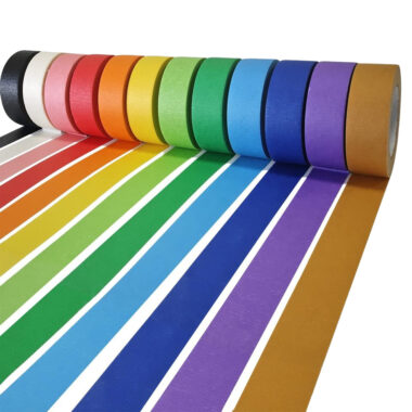 Universal colored masking tape for painting and packaging
