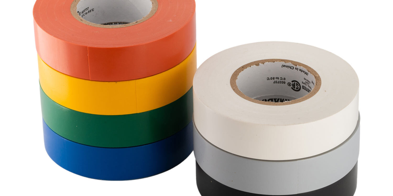PVC electrical tape for cable wrapping and wire maintenance