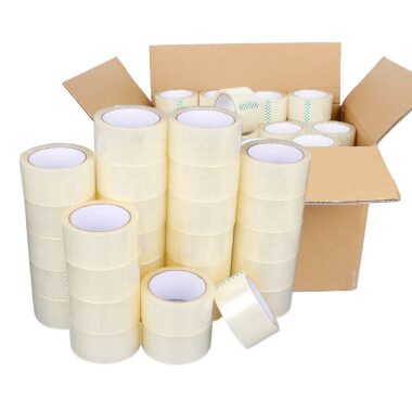Strong self adhesive transparent BOPP packing tape for packaging