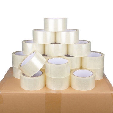 Strong self adhesive transparent BOPP packing tape for packaging