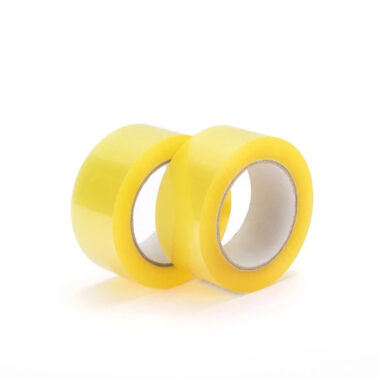 Waterproof light yellow transparent BOPP packing tape for carton sealing