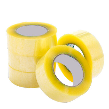 Waterproof light yellow transparent BOPP packing tape for carton sealing
