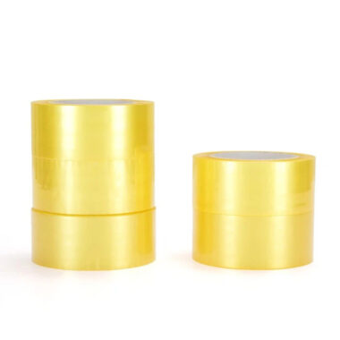 Waterproof light yellow transparent BOPP packing tape for carton sealing