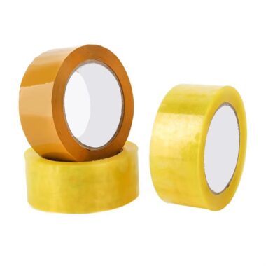 Waterproof light yellow transparent BOPP packing tape for carton sealing