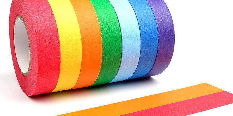 Colorful masking tape for decoration and labeling