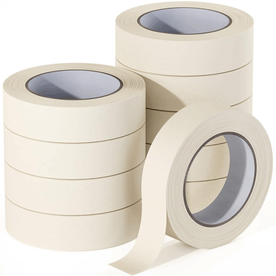 White high temperature masking tape for painting and coating